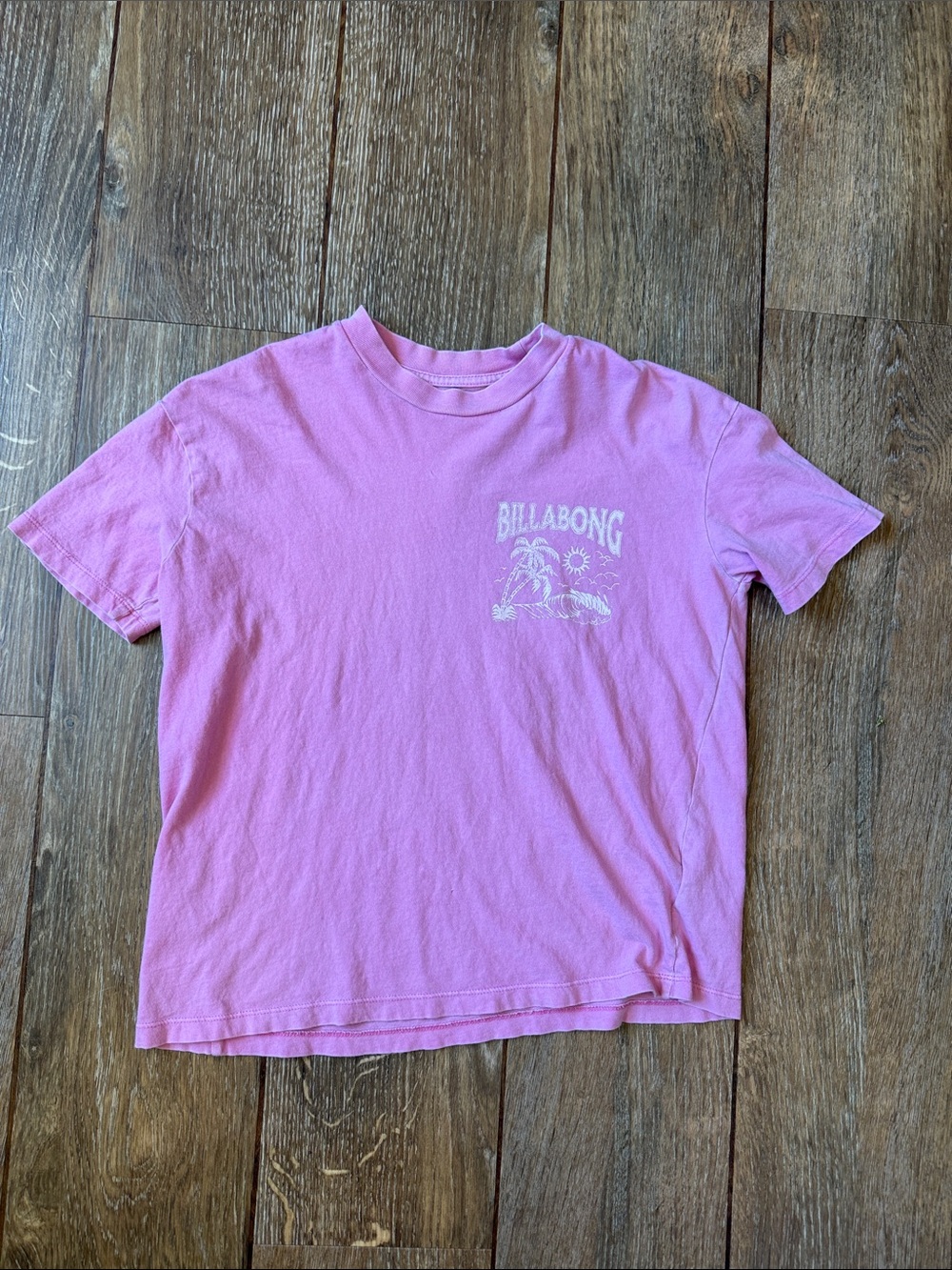 Billabong Pink Short-Sleeve Graphic Tee